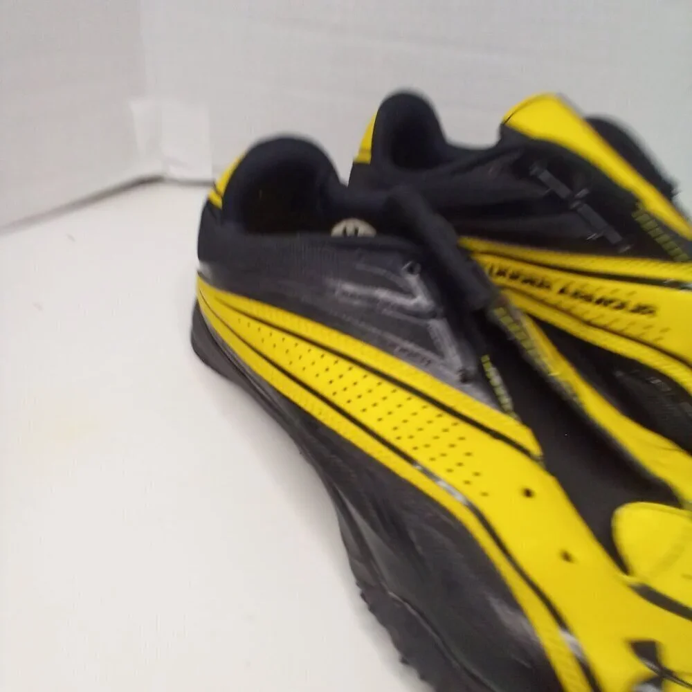 Under Armour Football Cleats Men 11 Scouting Combine Yellow Black No Laces